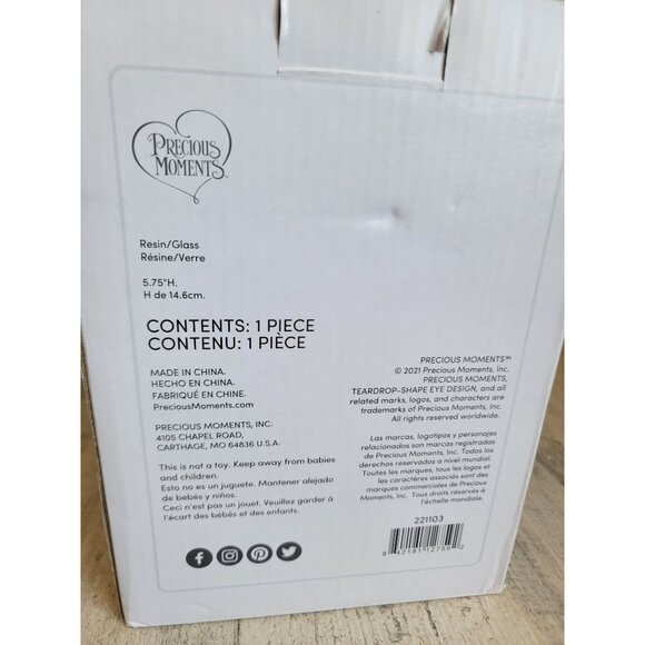 Precious Moments wishing you a sweet season musical snow globe 221103 Xmas figur - Picture 7 of 7